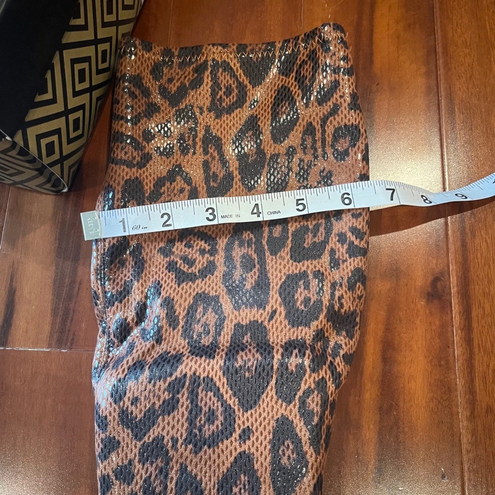 Charles David Tall Boots Dalton Leopard Print Knee High Boots Pointed Toe New 8M - Picture 5 of 9